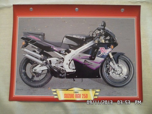 Carte fiche moto suzuki rgv - carte,