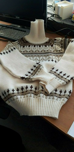 Pull tricot épais col - en,