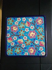 Émaux De Longwy Dessous De Plat Ancien