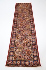 Tapis de couloir tribal kazak de couloir de 9 pieds tapis de chambre afghan...