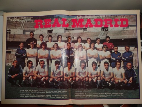 Photo équipe real madrid 1974 - madrid,