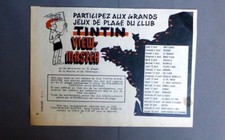 ANTIQUE ADVERTISEMENT ADVERTISEMENT AD CLIPPING 091017 / GREAT BEACH GAMES OF CLUB TINTIN 