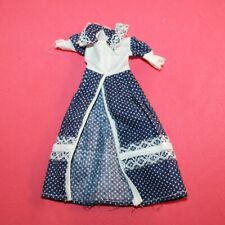 Vintage 1960s Tressy Doll White Lace Blue Dress