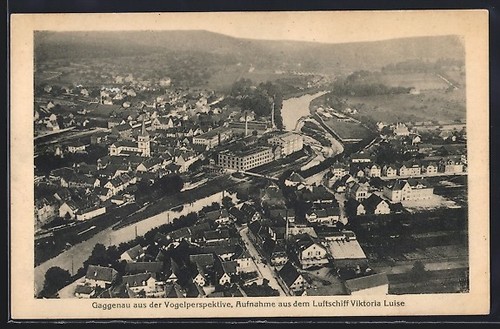 Carte postale gaggenau vue - carte, gaggenau,