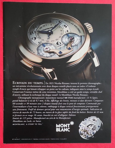 Publicité presse montre - publicité, de