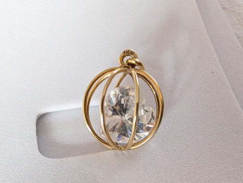 Ancien pendentif cage 14 - ancien, en