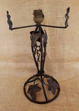 Art déco pied de lampe fer