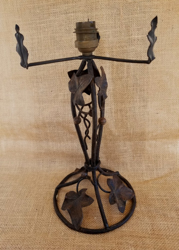Art déco pied lampe fer - déco,