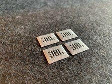 4 x JBL Speaker Decal Sticker Audio - Aluminium Emblem 