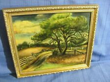  Algot Stenbery (1902-1983) Vintage Oil Painting "Ancient Oak" c.1935         