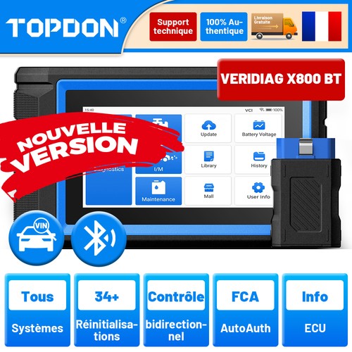 Topdon veridiag x800 valise - topdon,
