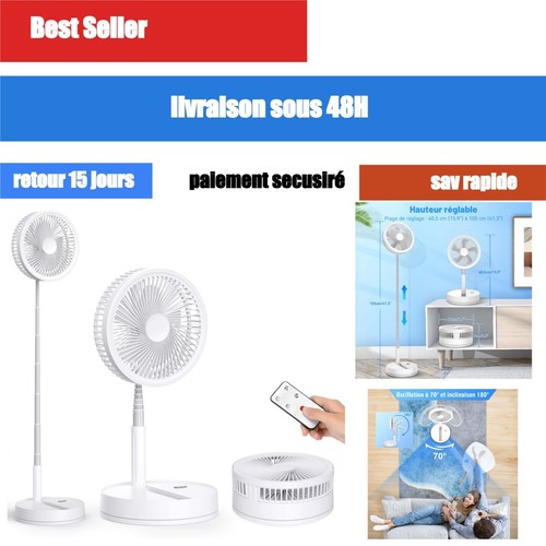 Ventilateur sur pied oscillant - sur,