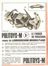 PUB VEHICULE  " POLITOYS-M