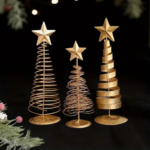 Arbre noël doré fer - de,