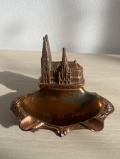 Vintage Copper Metal Ashtray - Cologne Cathedral Kölner Dom 