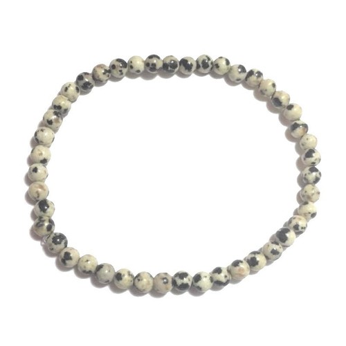 Bracelet jaspe dalmatien 4 - bracelet,