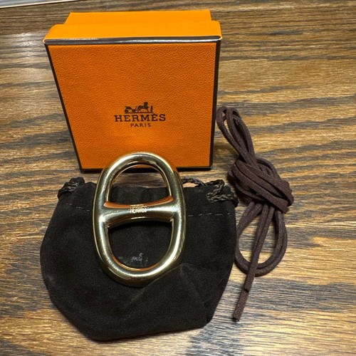 Bague écharpe hermes chaîne - bague,