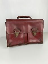 Sublime 1970’s Bordeaux Leather Schoolbag 