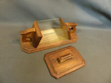 Antique Wooden Candy Candy Box & Glass Vintage Table Box
