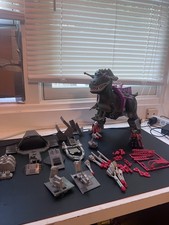 Vintage Dino Riders Tyrannosaurus With Accessories And All Rulon Characters