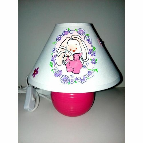 Lampe chevet peint - de, main