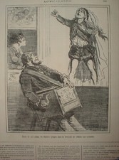 CHAR 106 CARICATURE XIXe ORGUE