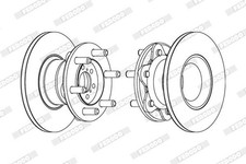 1X DISQUE DE FREIN IVECO DAILY II CAMION PLATE-FORME/CHâSSIS 40-10 W 4X4,35-10