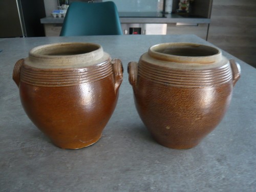 Anciens pots graisse - 2, en