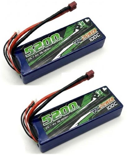 2pk 5200mah 100c - 5200mah, 7.4v