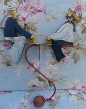 Antique Toy Sheet Metal Balancing Toy 2 Sailor Man 2 Sailors Articulated Legs