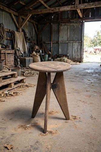 Tabouret tripode ecole - tripode, d'ecole
