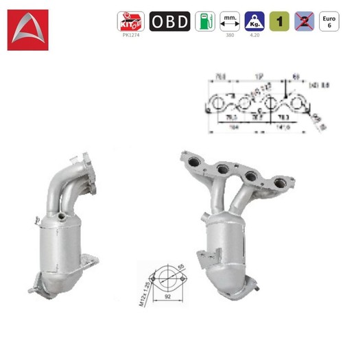 Catalyseur avant pour hyundai - catalyseur,