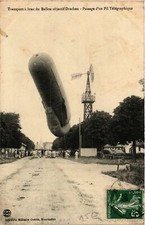 Old postcard AK ARM transport of the balloon lens dragon passage of a wire tele (364807)