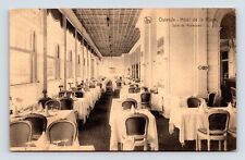 Dining Room Hotel De La Plage Ostende Belgium 1927 DB Postcard M2