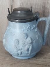 Rare Moutardier en Porcelaine