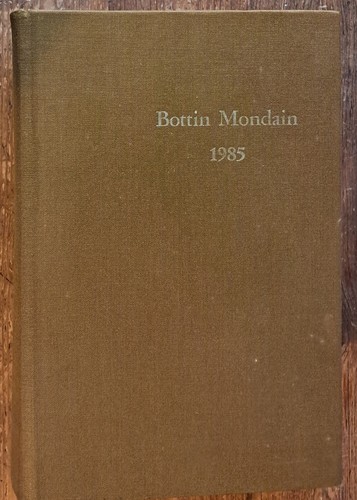 Bottin mondain année 1985 - bottin,