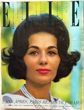 ELLE Magazine n° 825 du 13 Octobre 1961 ancienne revue de Mode Cover Farah DIBA