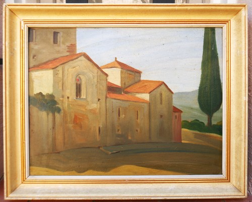 Tableau église au - tableau,