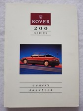 ROVER 200 SERIES Car Owners Handbook 1989＃AKM6363 214si/16v 216sli/16v 214gsi/6v