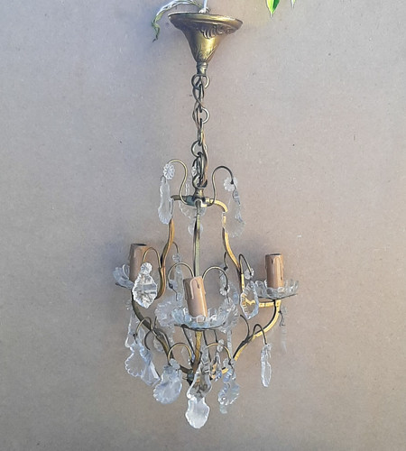 Lustre ancien pampilles - à,
