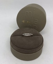 POMELLATO Anello Milano oro bianco rodiato e diamanti Ref. A.B509PB9 NUOVO! -40%