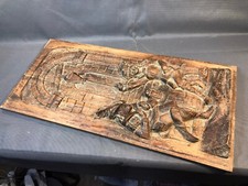 Ancienne plaque de bois décor