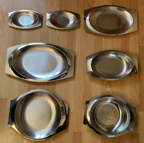 Lot plats inox - de, en
