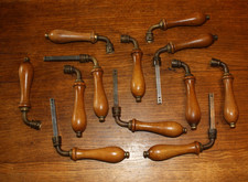 lot Ancienne poignée de porte en bois et laiton