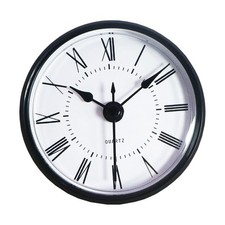 Horloge murale suspendue silencieuse avec chiffres romains, pour salon,