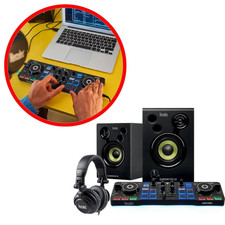 Hercules DJ Starter Kit: DJ Control Starlight, Enceintes, Casque Isolation
