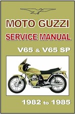 MOTO GUZZI Workshop Manual V65 & V65SP SP 1982 1983 1984 & 1985 FACTORY Service