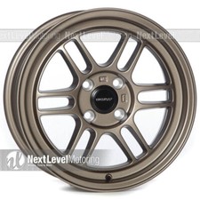 Circuit Performance CP37 15x7 4x100 +28 Flat Bronze Wheels RPF1 Style (SET OF 4)