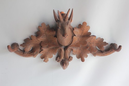 Porte manteau bois - , sculpté