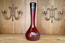 Signed Old Maure Red Blown Glass Vase - Unique Master Glassmaker Piece